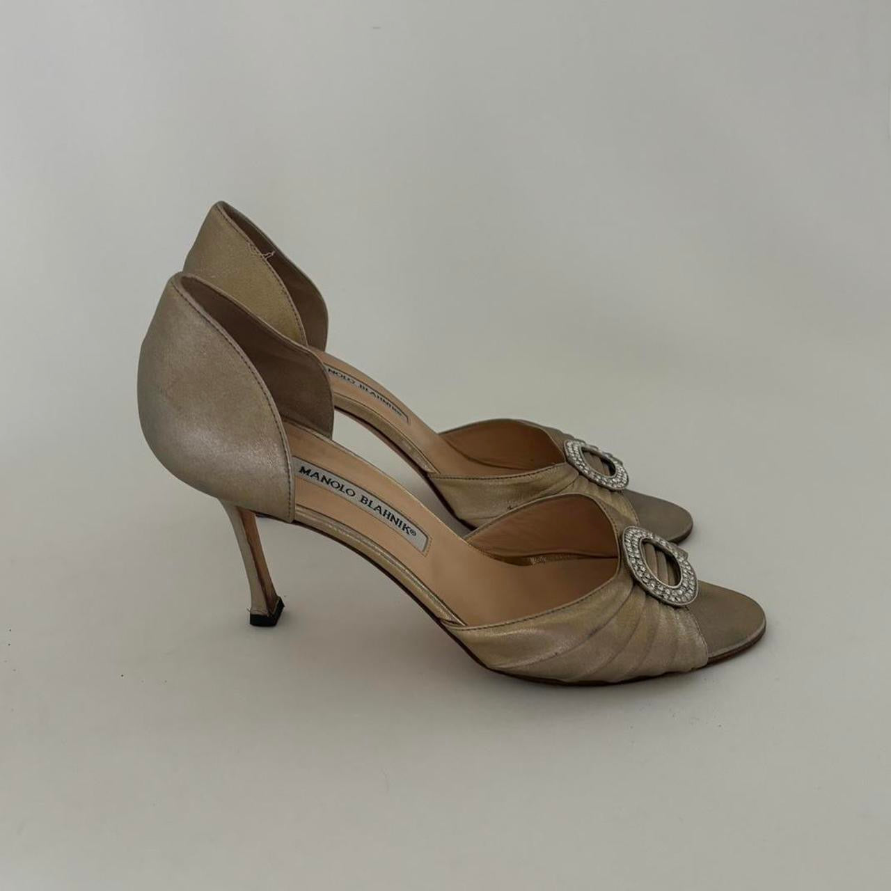 Manolo Blahnik Sedaraby Crystal d'Orsay Heels