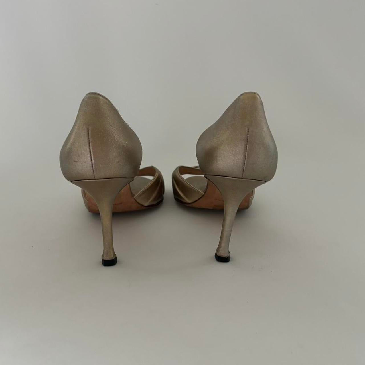 Manolo Blahnik Sedaraby Crystal d'Orsay Heels