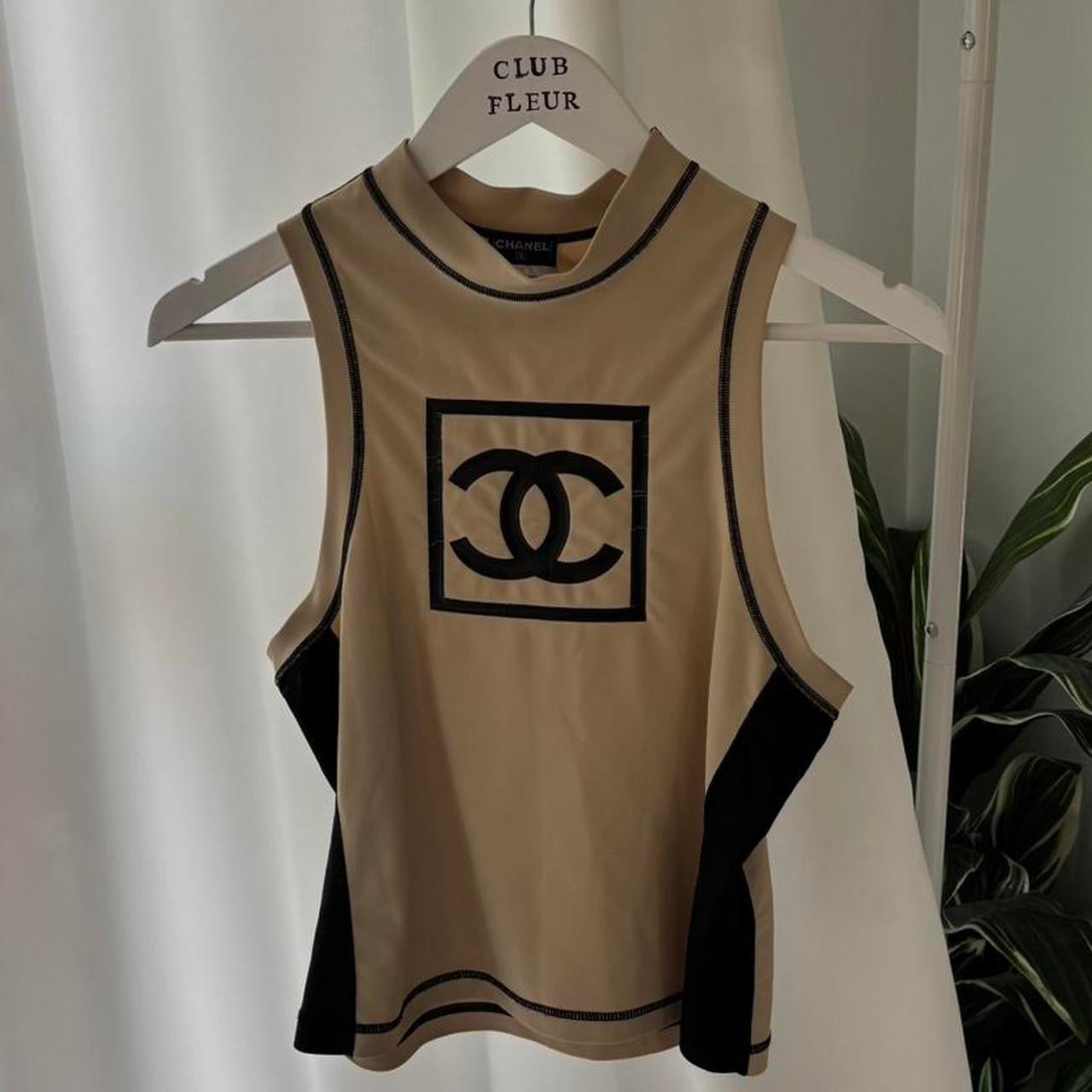 Vintage Chanel Logo Sport Top
