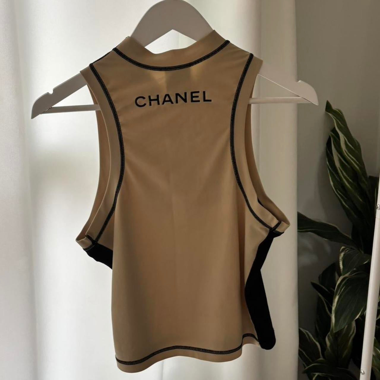 Vintage Chanel Logo Sport Top