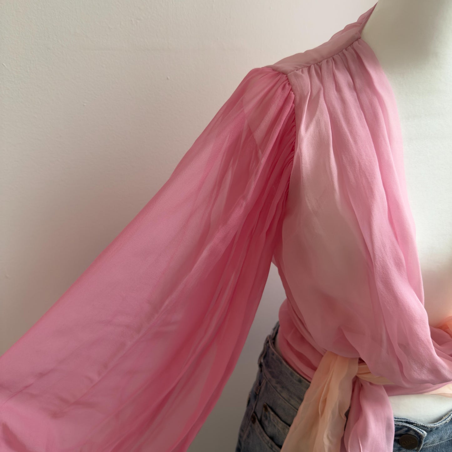 Dolce & Gabbana Silk V-Neck Blouse