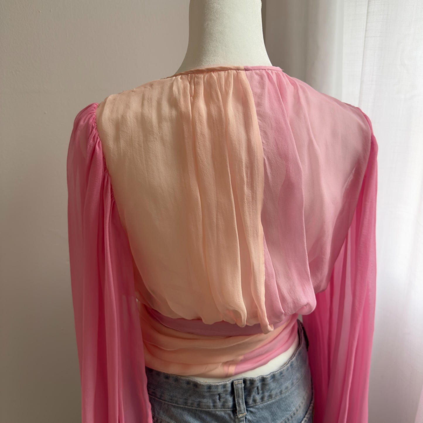 Dolce & Gabbana Silk V-Neck Blouse