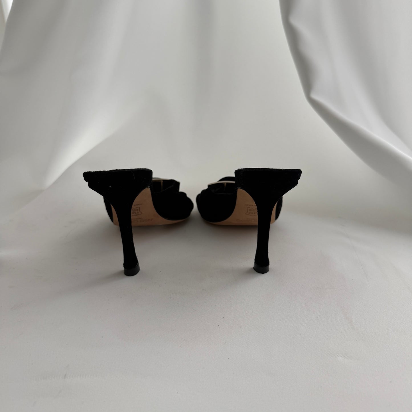 Jimmy Choo Velvet Bejeweled Mules