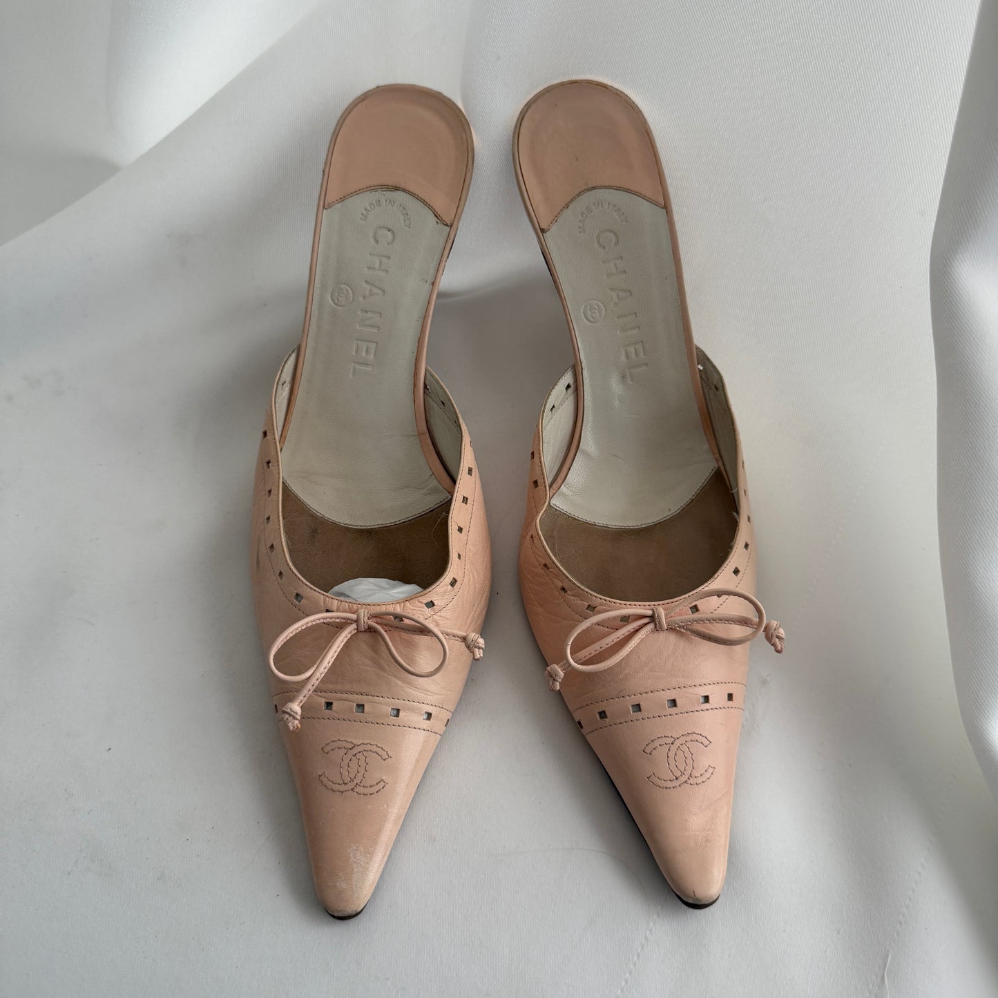 Vintage CC Logo Chanel Mules