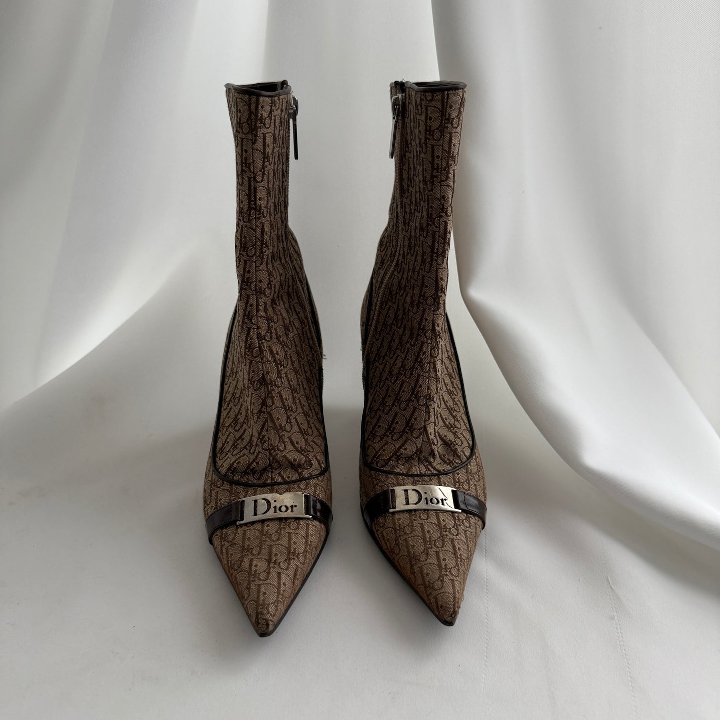 Christian Dior Vintage Printed Sock Boots