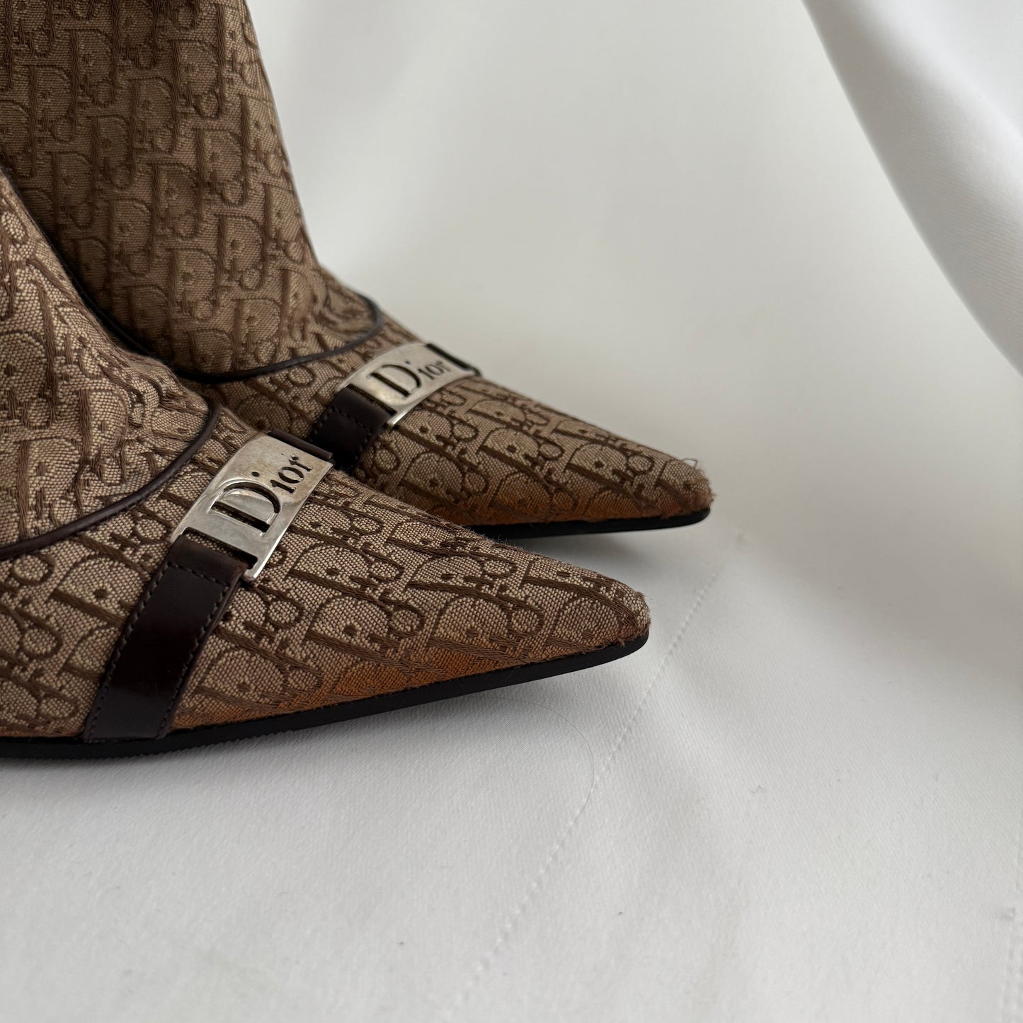 Christian Dior Vintage Printed Sock Boots