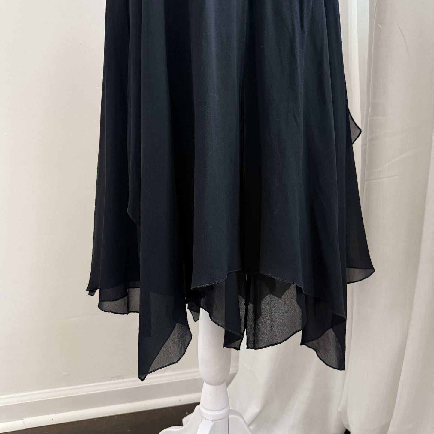 Blumarine Silk Midi Skirt