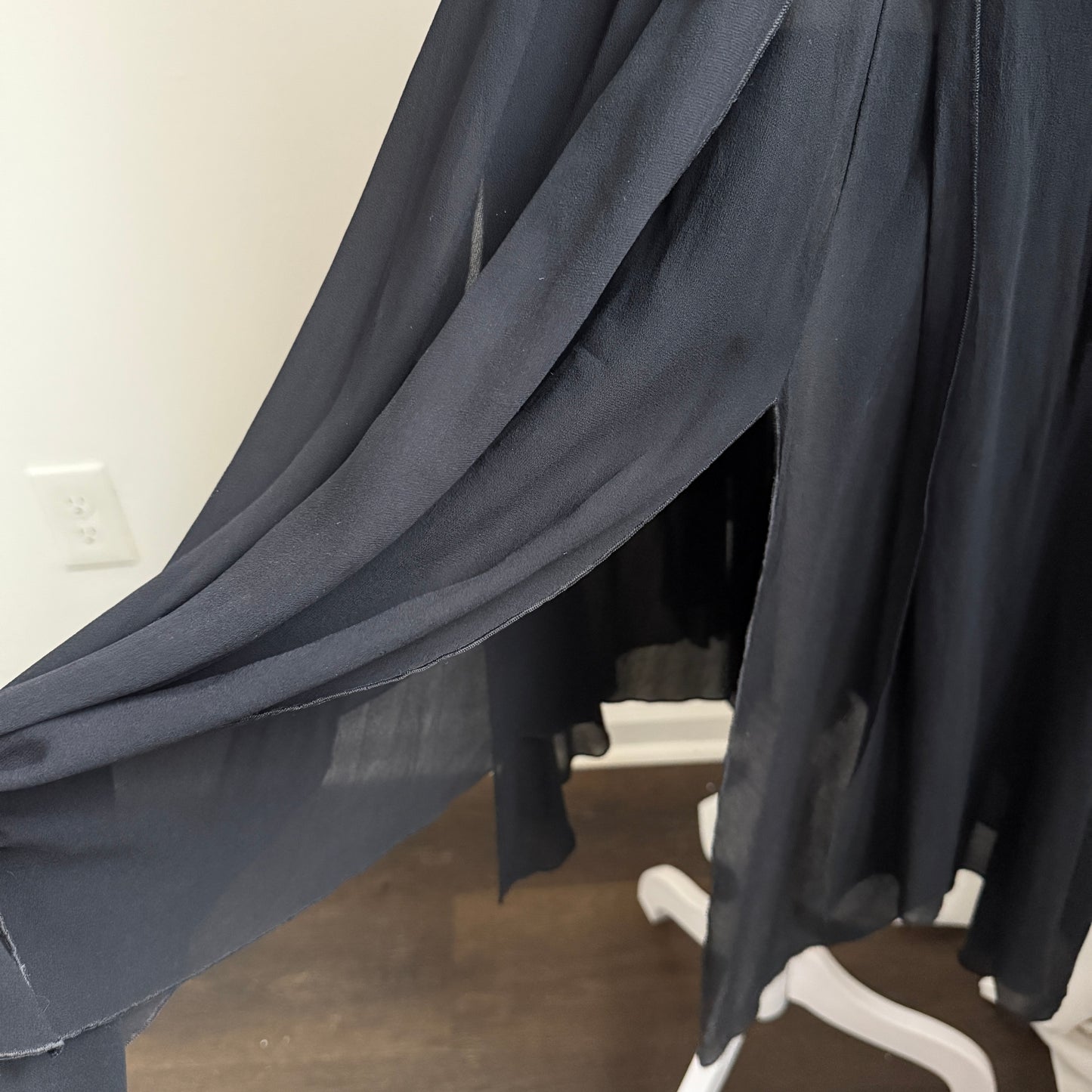 Blumarine Silk Midi Skirt