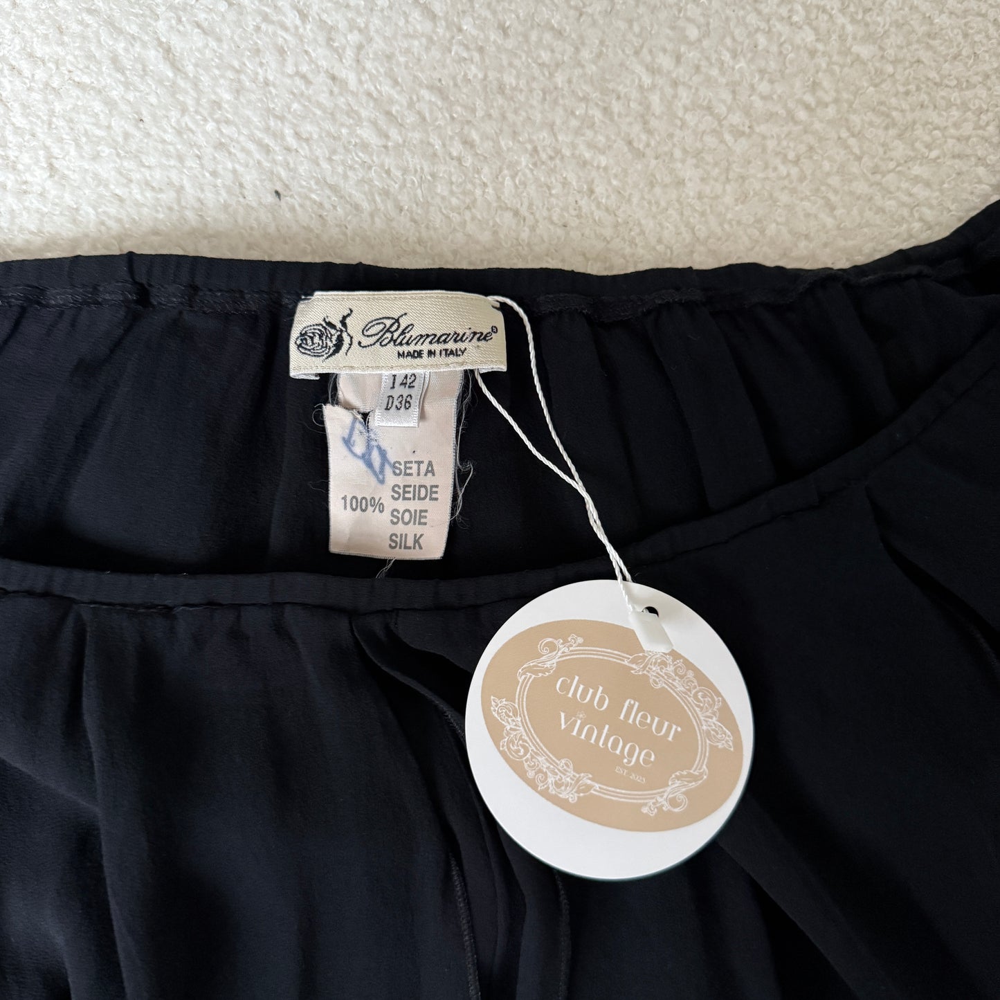Blumarine Silk Midi Skirt