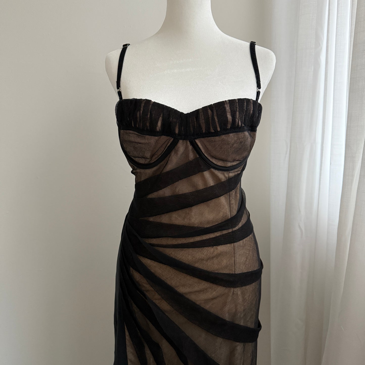 Vintage D&G Mesh Ruched Dress