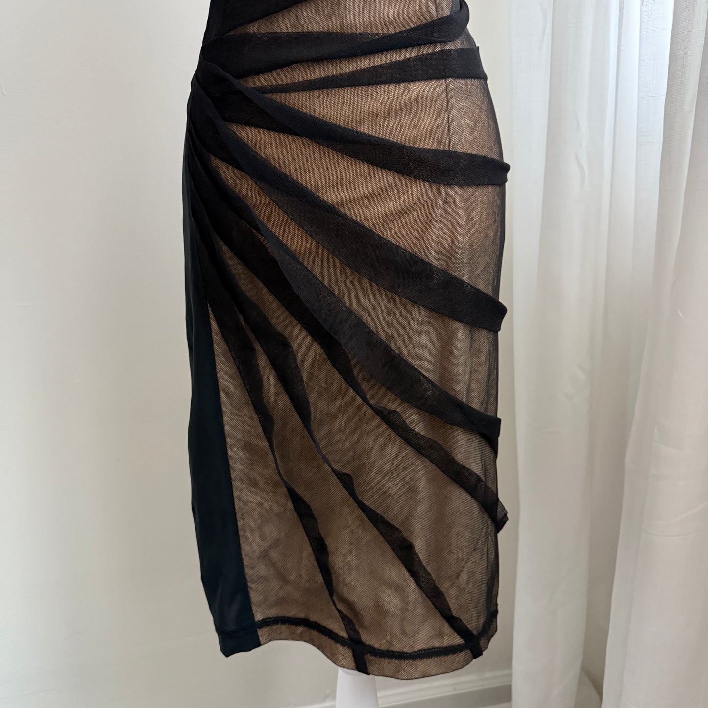 Vintage D&G Mesh Ruched Dress