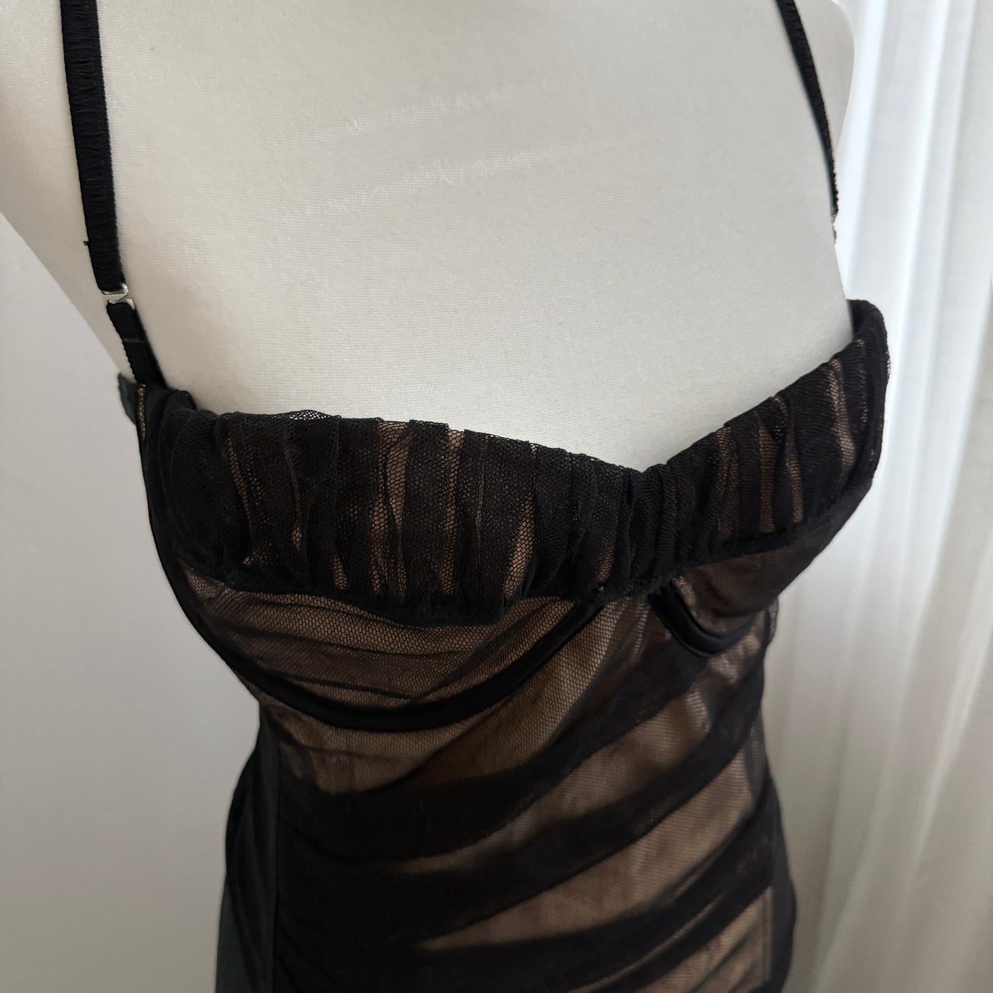 Vintage D&G Mesh Ruched Dress